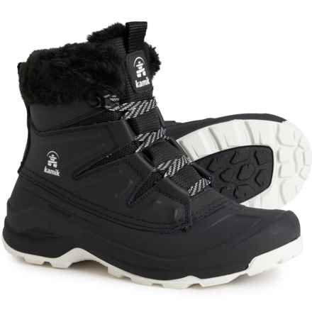 Kamik Iceland F Lo Snow Boots - Waterproof, Insulated, Leather (For Women) in Black