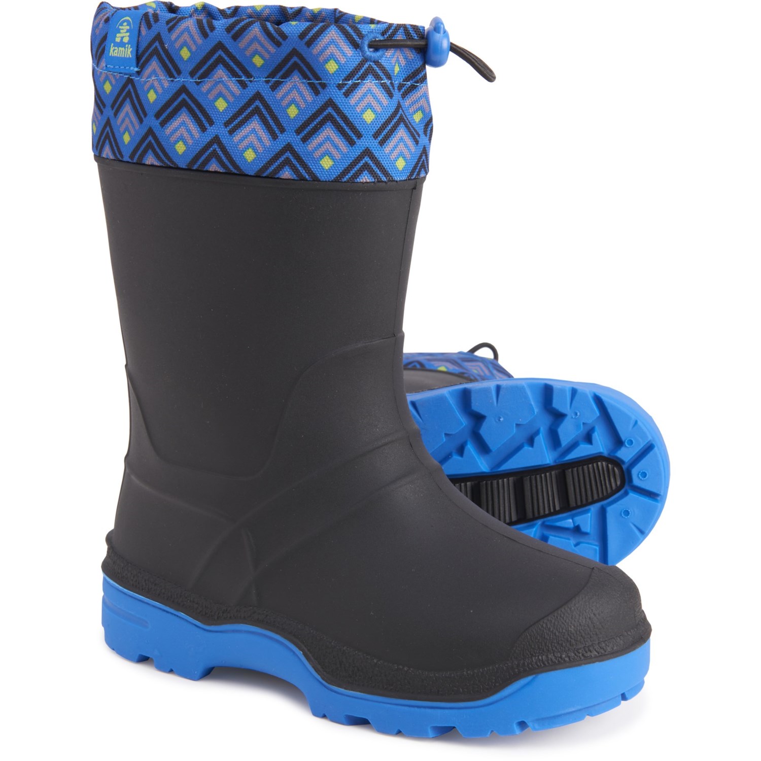 blue snow boots