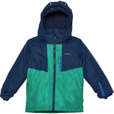 Kamik Little and Big Boys Arlo Ski Jacket - Waterproof, Insulated in Green/Midnight