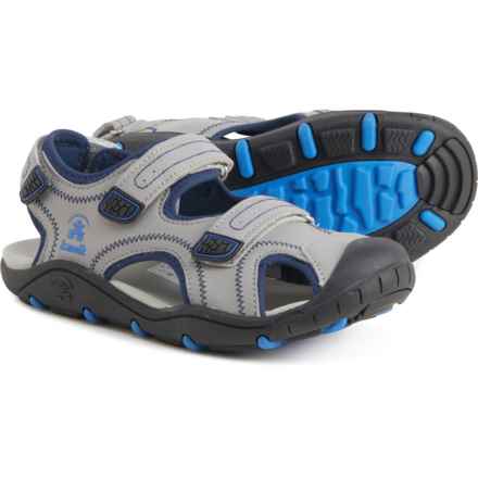 Kamik Little and Big Boys The Seaturtle 2 Sport Sandals in Grey/Blue
