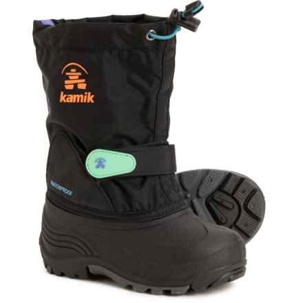 Kamik Little Boys and Girls Waterbug 5 Pac Boots - Waterproof, Insulated in Bk2