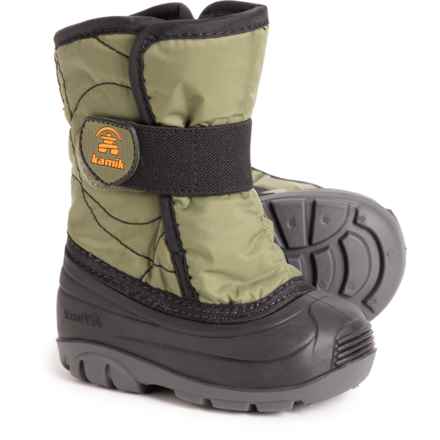 Kamik Little Boys Snowbug 3 Snow Boots - Waterproof, Insulated in Olive