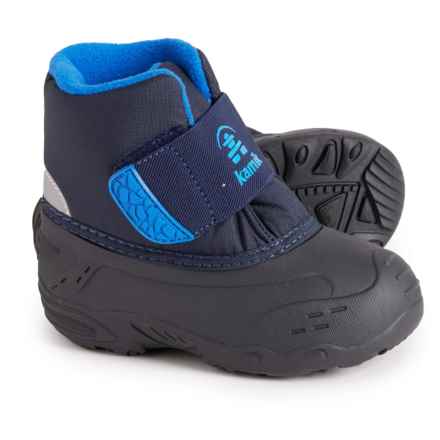 Kamik Little Boys Wren Lo Snow Boots - Waterproof, Insulated in Blue