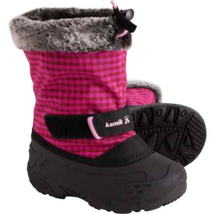 Kamik Little Girls Mini 2 Winter Boots - Waterproof, Insulated in Magenta