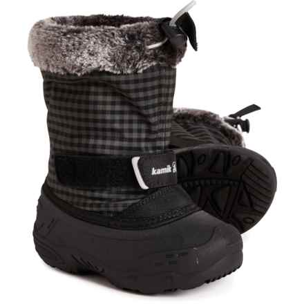 Kamik Little Girls Mini 2T Winter Boots - Waterproof, Insulated in Charcoal