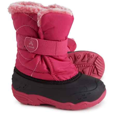 Kamik Little Girls Snowbug F2 Pac Boots - Waterproof, Insulated in Pink