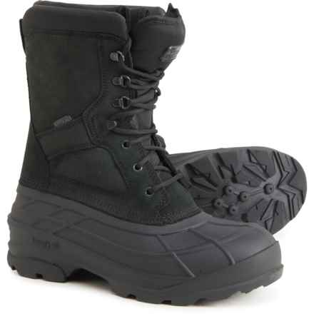 Kamik Naples Winter Boots - Waterproof, Insulated, Leather (For Men) in Black