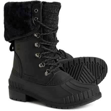 Kamik Sienna 2 Leather Shearling Tall Pac Boots - Waterproof, Insulated (For Women) in Black