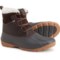 Kamik Simona Mid Snow Boots - Waterproof, Insulated, Leather (For Women) in Brown