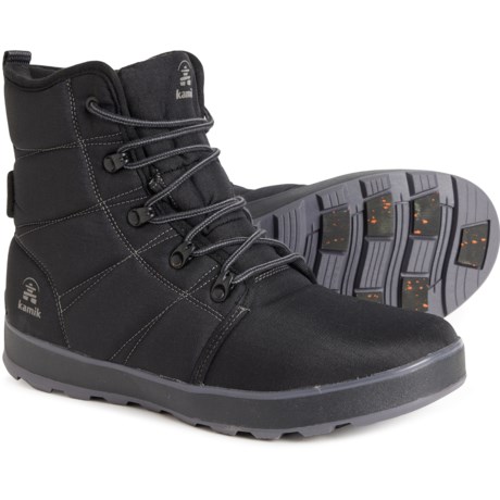 Kamik Spencer N Winter Sneaker Boots - Waterproof, Insulated (For Men) in Black