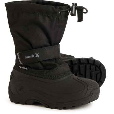 Kamik Toddler Boys and Girls Finley Pac Boots - Waterproof, Insulated in Black