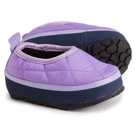 Kamik Toddler Boys and Girls Puffy Scuff Slippers in Lavender