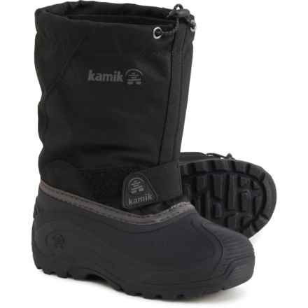Kamik Toddler Boys Snowfox Pac Boots - Waterproof, Insulated in Black/Charcoal
