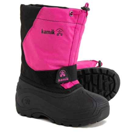 Kamik Toddler Girls Snowfox Pac Boots - Waterproof, Insulated in Black Magenta