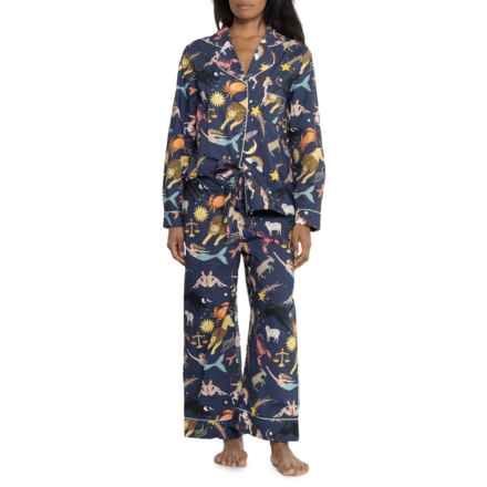 Karen Mabon Zodiac Pajamas - Long Sleeve in Navy