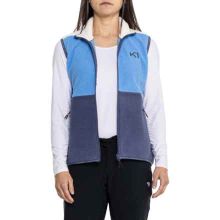 Kari Traa Ane Fleece Midlayer Vest in Moon