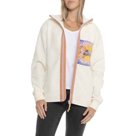 Kari Traa Rachel Pile Jacket in Natural White