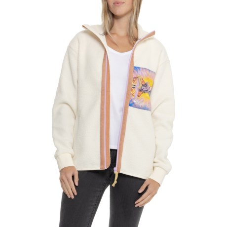 Kari Traa Rachel Pile Jacket in Natural White