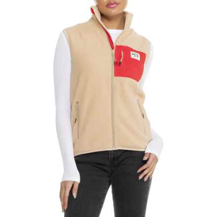 Kari Traa Rothe Fleece Vest in Oat