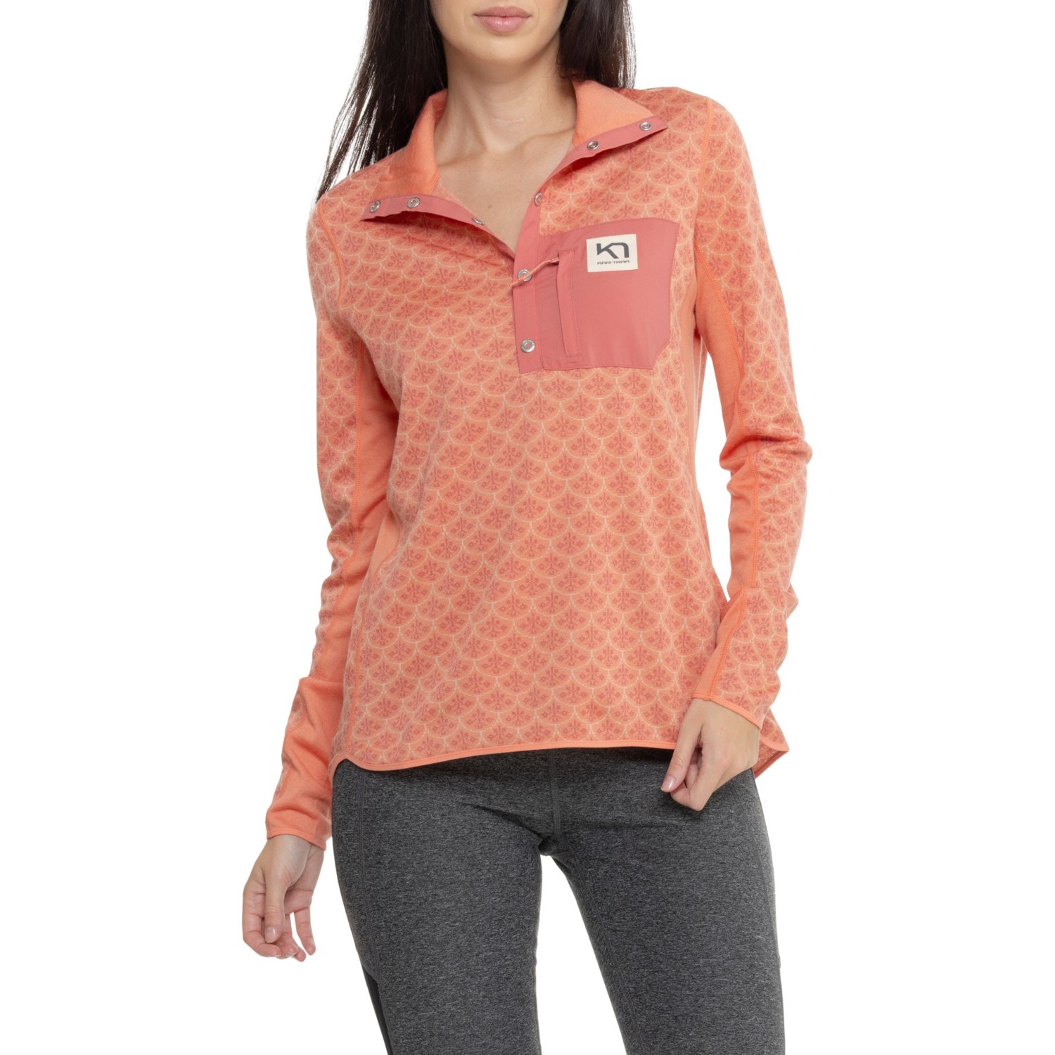 Kari Traa Sanne Lightweight Base Layer Top - Merino Wool, Long