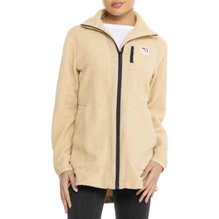 Kari Traa Sanne Pile Fleece Jacket in Oat