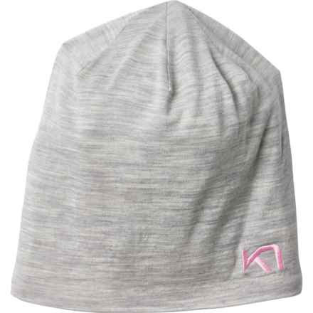 Kari Traa Tikse Beanie - Merino Wool in Light Grey Melange