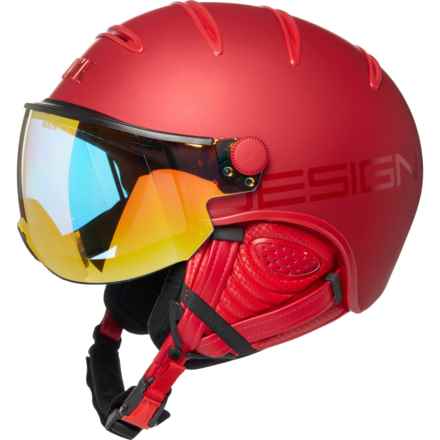 Kask Class Shadow Ski Helmet with Mirror Visor in Ruby