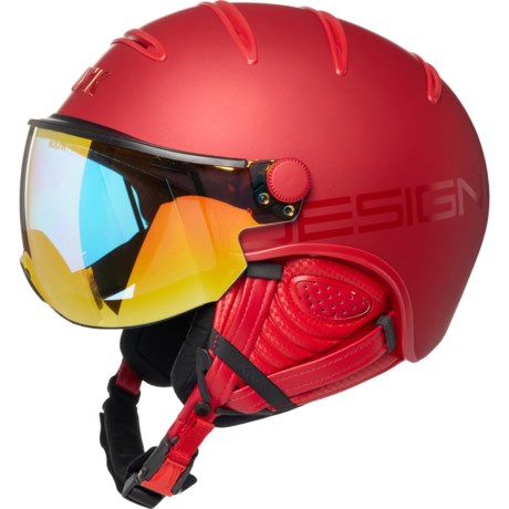 Kask Class Shadow Ski Helmet with Mirror Visor in Ruby