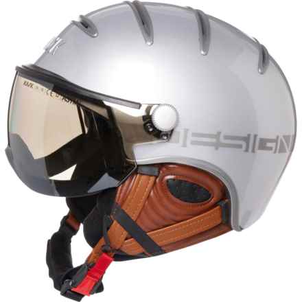 Kask Class Ski Helmet with Silver Mirror Visor in Silver