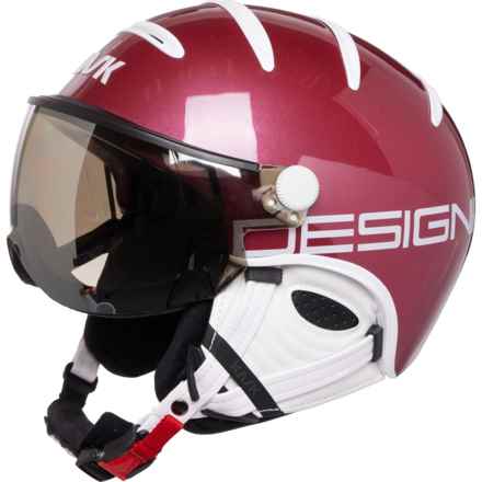 Kask Class Sport Ski Helmet with Mirror Visor (For Men and Women) in Cherry