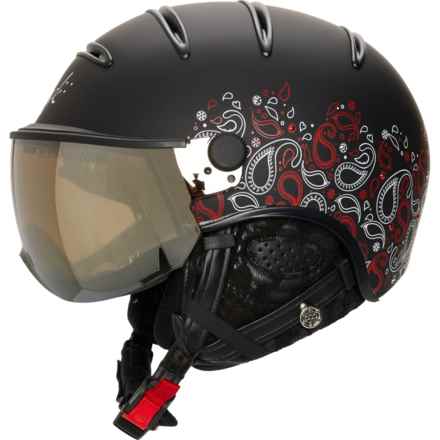 Kask Elite Cachemire Plus Ski Helmet with Mirror Visor (For Women) in Black