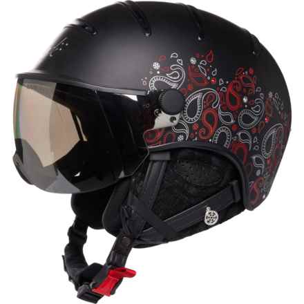 Kask Elite Cachemire Plus Ski Helmet with Mirror Visor (For Women) in Black