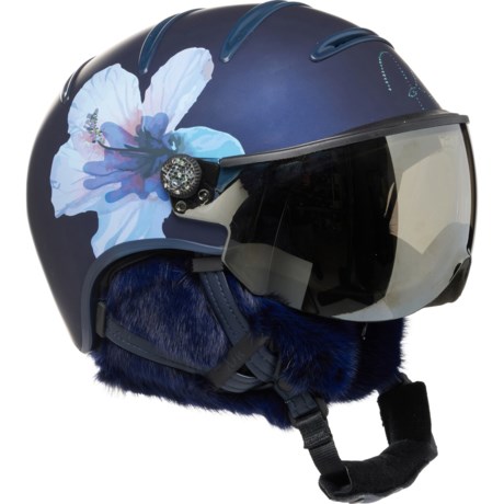 Kask Lifestyle Fur Hybiscus Ski Helmet with Visor (For Women) in Eclipse