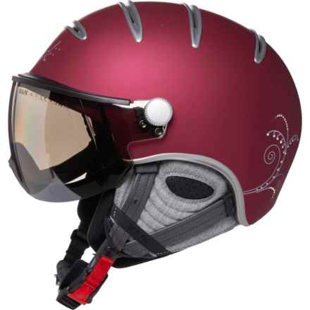 Kask Lifestyle Libellula Ski Helmet with Mirror Visor (For Women) in Currant