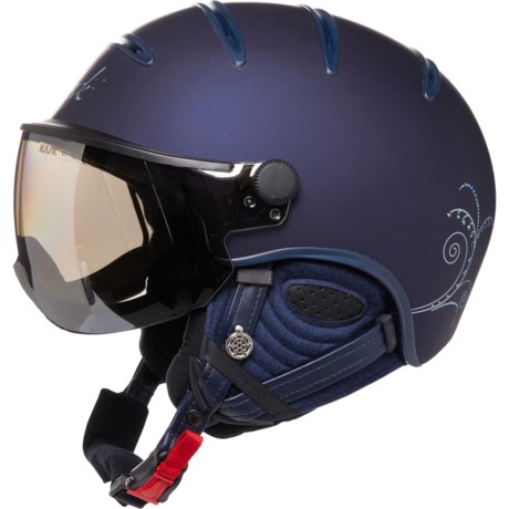 Kask Lifestyle Libellula Ski Helmet with Mirror Visor (For Women) in Eclipse/Scarabeus