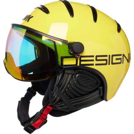 Kask MonteCarlo Ski Helmet with Mirror Visor (For Men and Women) in Yellow