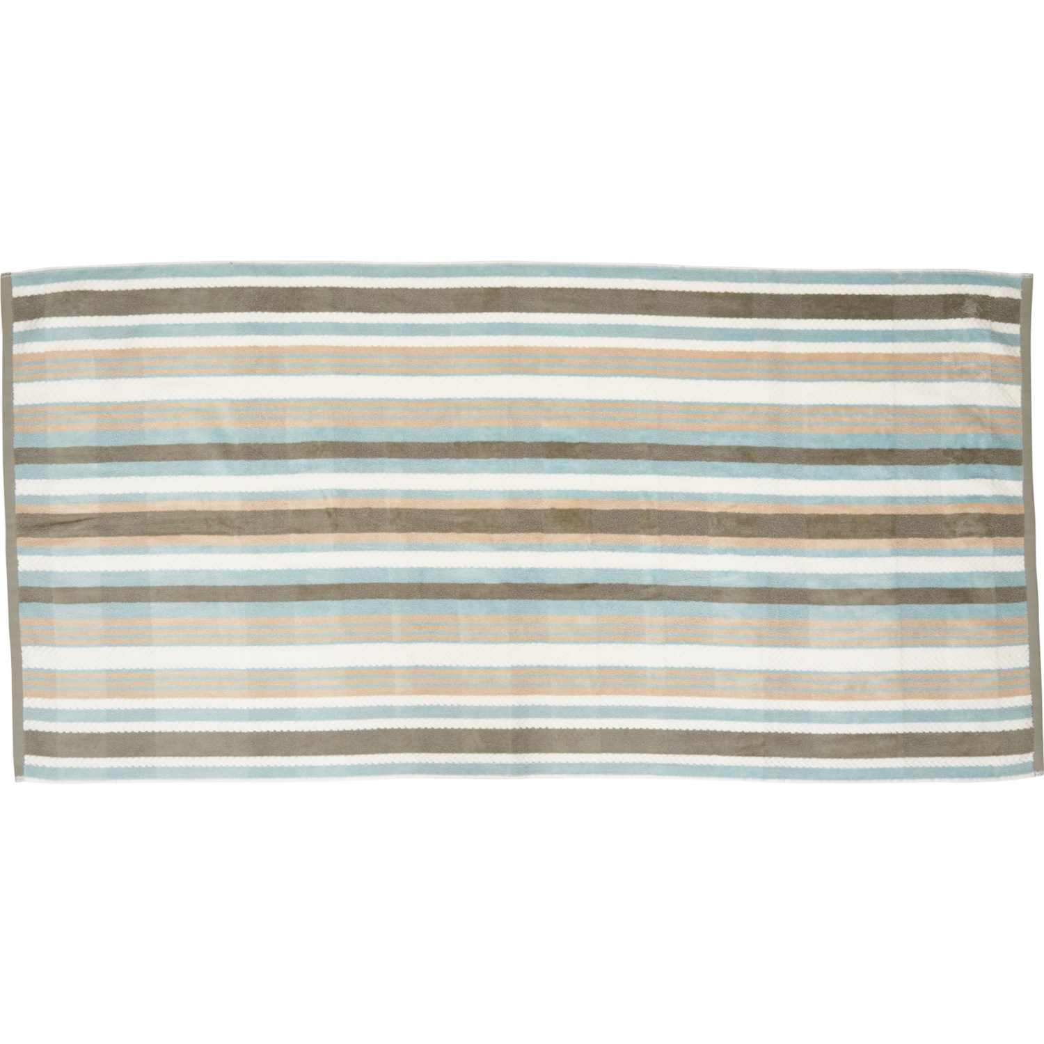 Kassa Spa 600 GSM Velour Stripe Bath Towel Tile Grey Chevron Save 45