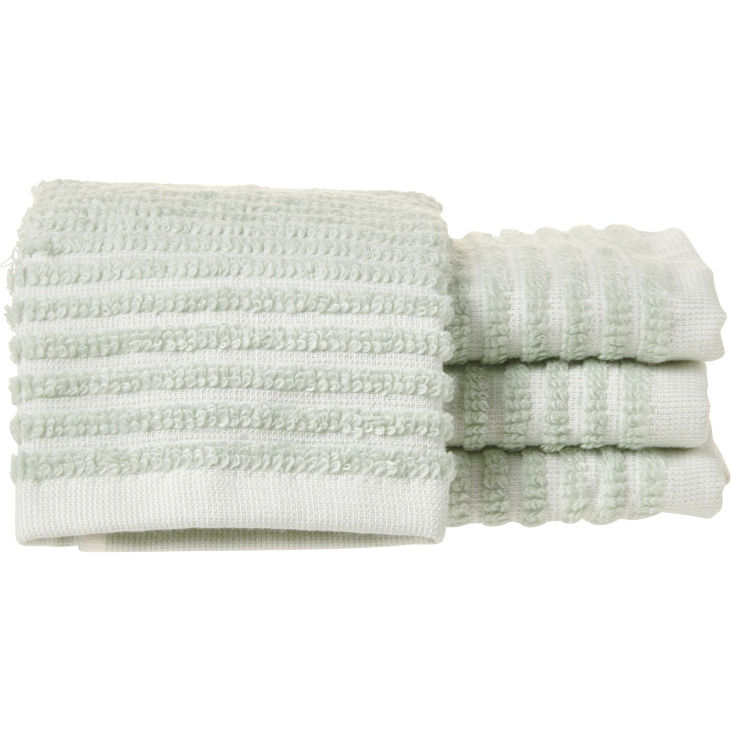 Kassatex Sullivan Reverse YarnDyed Zero Twist Washcloths 4Pack