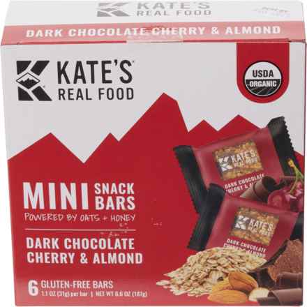 Kate's Real Food Dark Chocolate Cherry and Almond Mini Snack Bars - 6.6 oz. in Multi