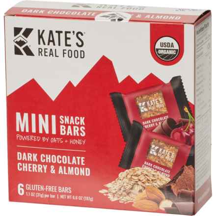 Kate's Real Food Dark Chocolate Cherry and Almond Mini Snack Bars - 6.6 oz. in Multi
