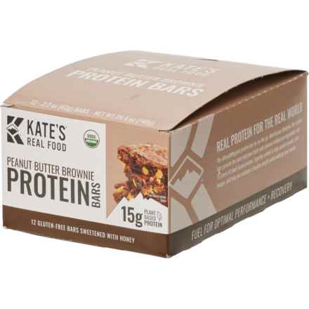 Kate's Real Food Peanut Butter Brownie Protein Bars - 12-Count in Multi