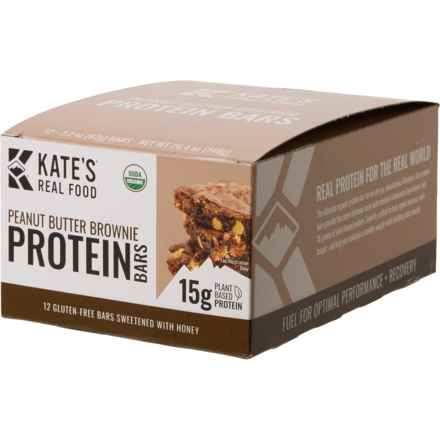 Kate's Real Food Peanut Butter Brownie Protein Bars - 12-Count in Multi