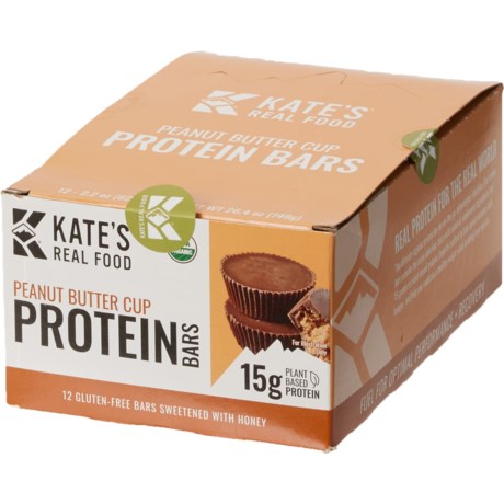 Kate's Real Food Peanut Butter Cup Protein Bars - 12-Pack in Multi