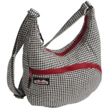 Kavu Sydney Satchel Bag in Black Houndstooth - Closeouts
