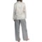 149XC_2 KayAnna Brushed Back Satin Pajamas - Long Sleeve (For Women)