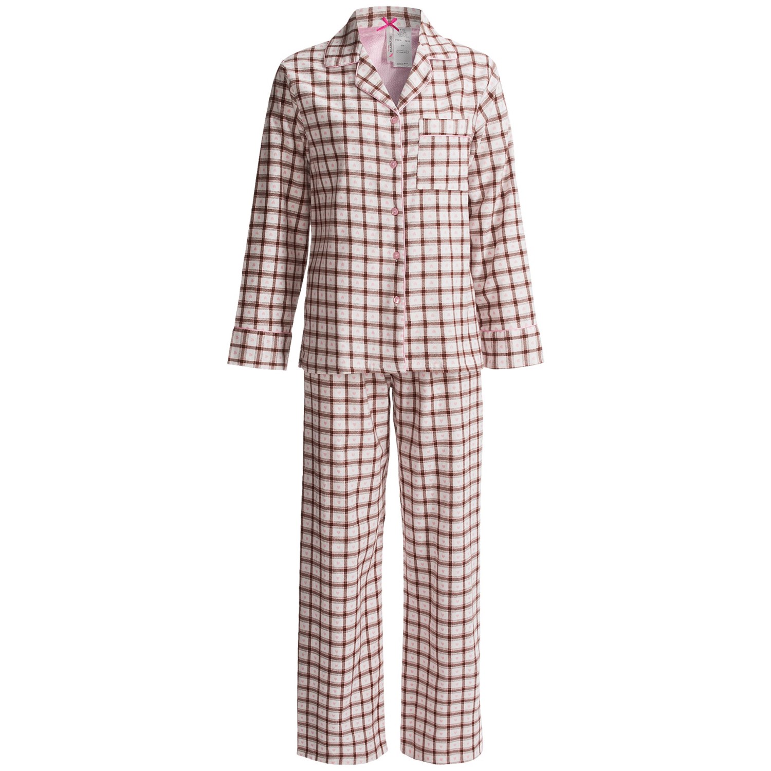 KayAnna Printed Flannel Pajamas - Cotton, Long Sleeve (For Women ...