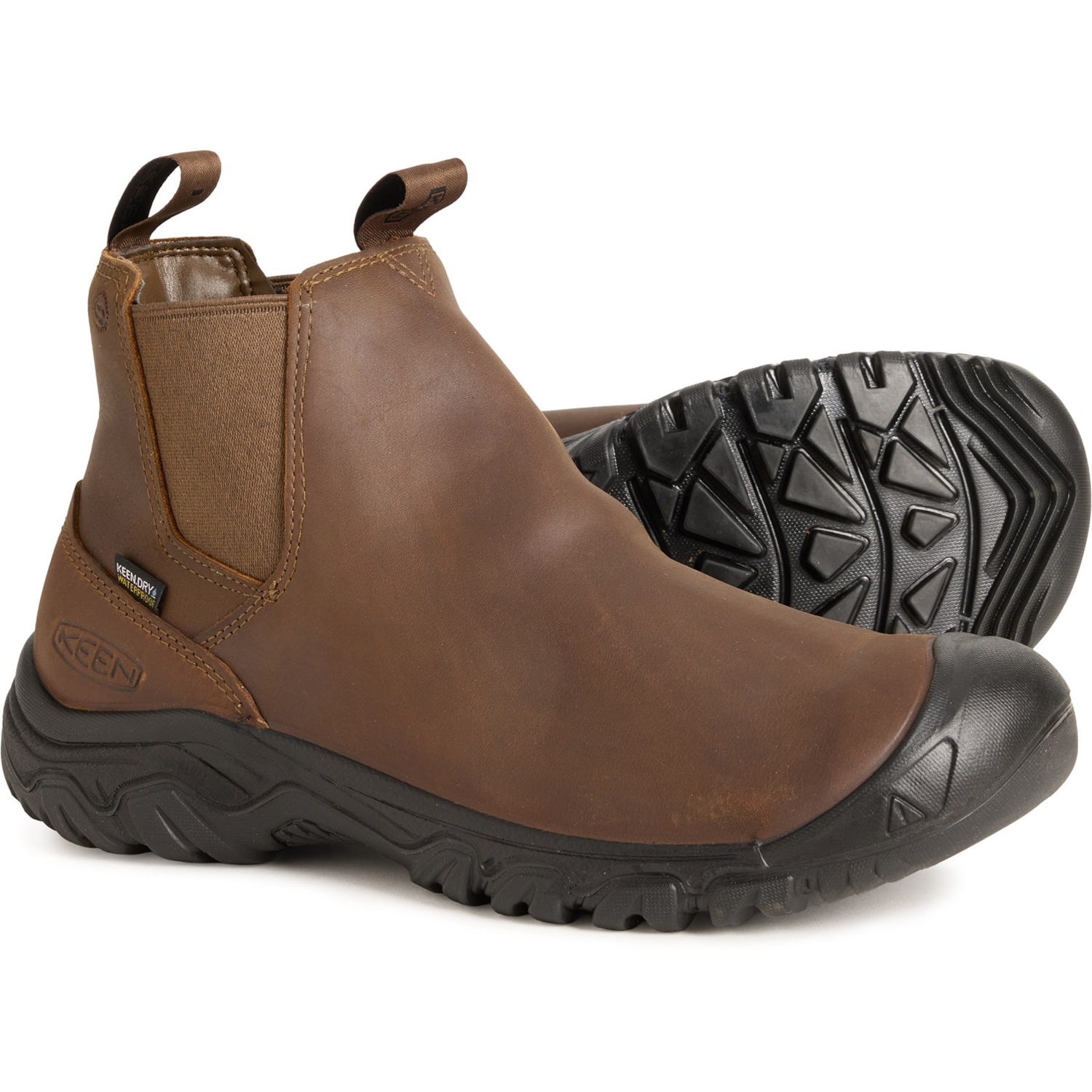 KEEN Men\'s Dark Brown Slip-On Boots KEEN Men main image 2
