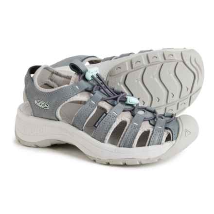 Keen Astoria West Sport Sandals - Leather (For Women) in Magnet/Vapor