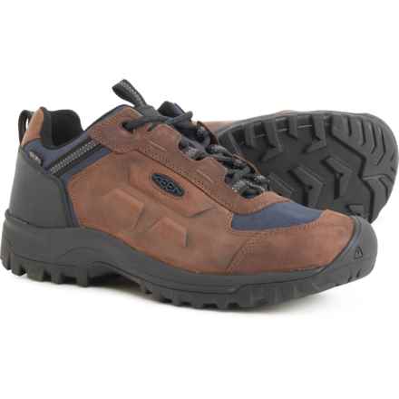 Keen Basin Ridge Hiking Shoes - Waterproof (For Men) in Coffee Bean/Blue Nights