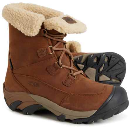 Keen Betty Short Boots - Waterproof, Insulated, Leather (For Women) in Brown/Shitake